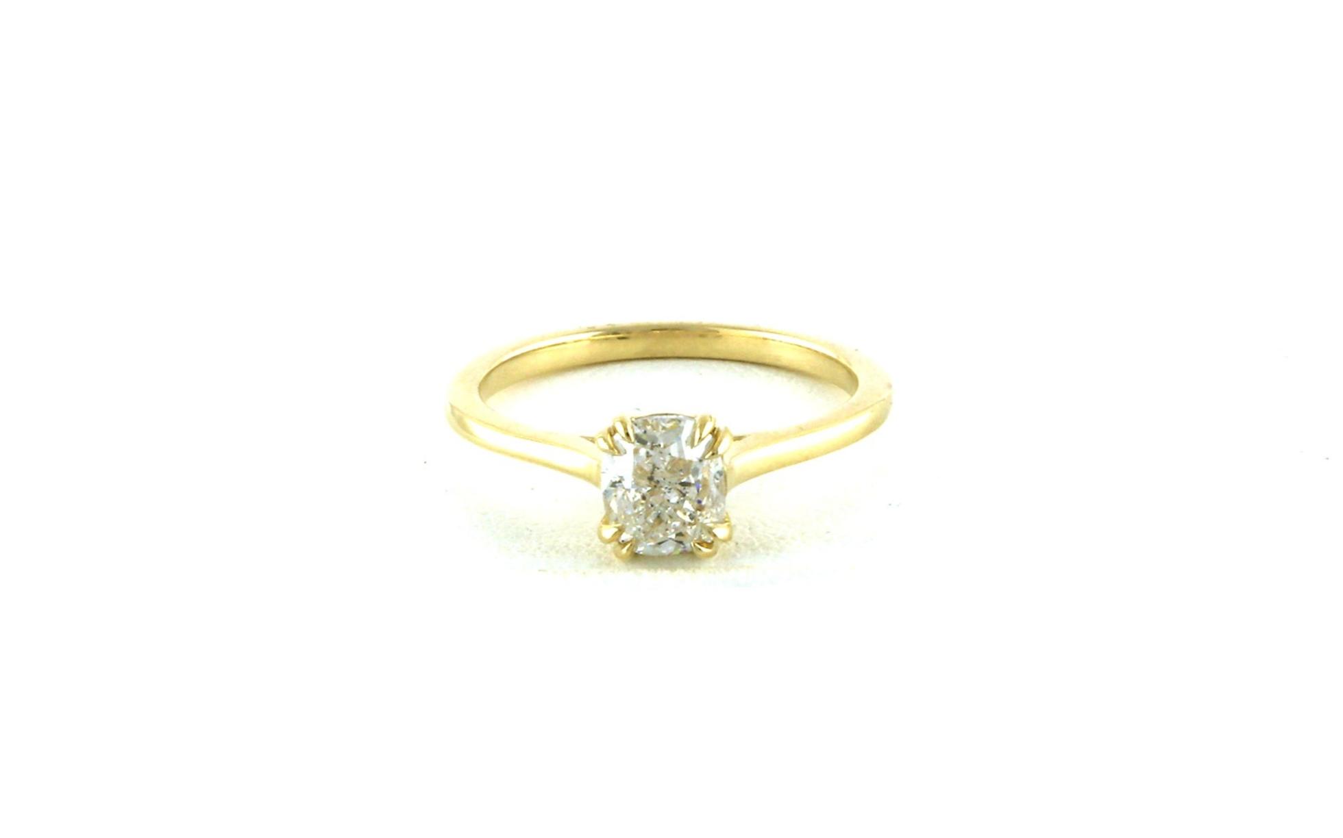 Diamond 8 Claw-Prong Solitaire Ring in Yellow Gold (1.01ct)