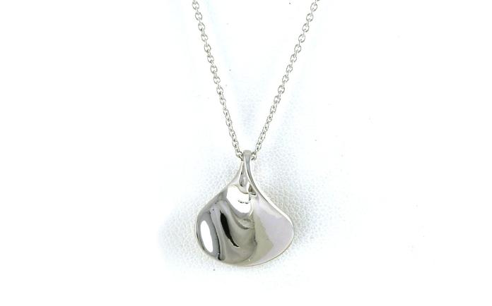 content/products/Curved Teardrop Necklace in Sterling Silver