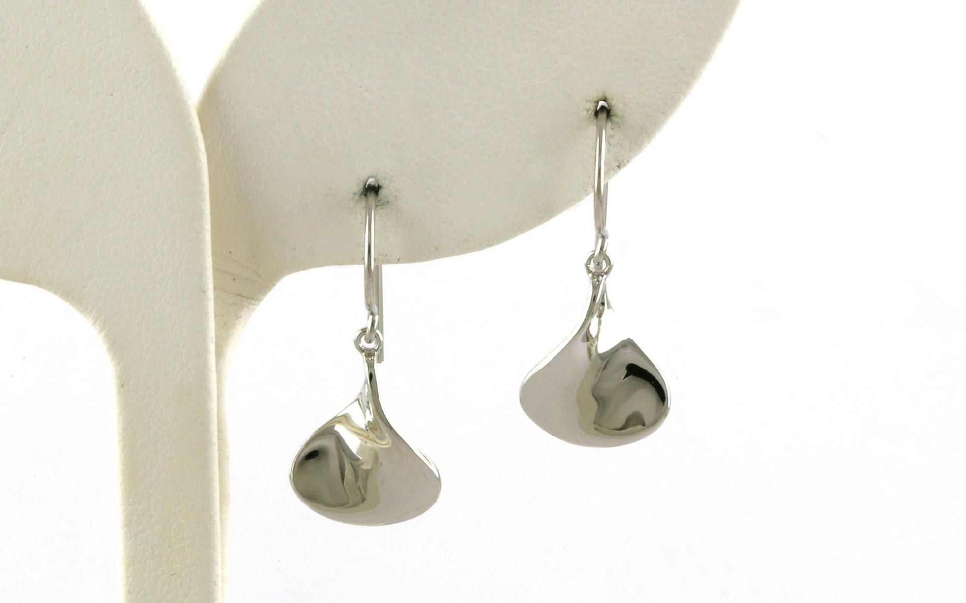 Teardrop Scoop Earrings in Sterling Silver