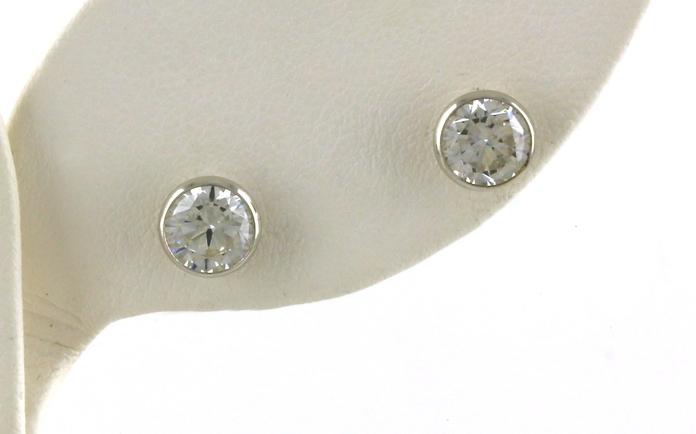content/products/Bezel-Set Cubic Zirconium Stud Earrings in Sterling Silver