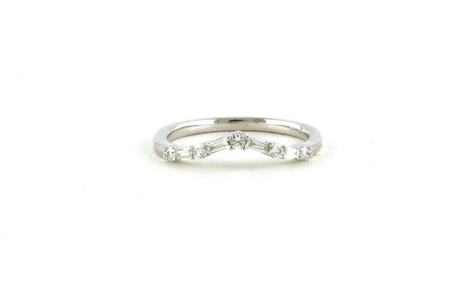 content/products/9-Stone Curved Diamond Ring in White Gold (0.25cts TWT)