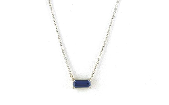 content/products/Landscape-Set Montana Yogo Sapphire Solitaire Split Chain Necklace in White Gold (0.36ct)