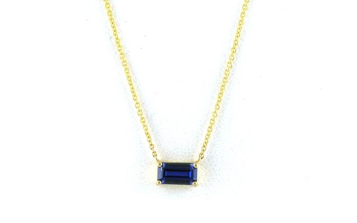 content/products/Landscape-Set Montana Yogo Sapphire Solitaire Split Chain Necklace in Yellow Gold (0.64ct)