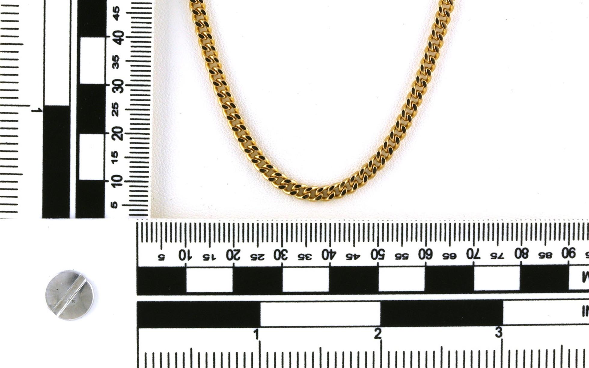 Estate Piece: Curb Chain in Yellow Gold scale