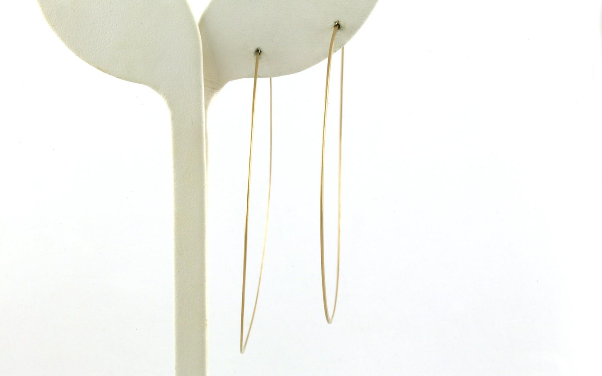 Estate Piece: Large Hoop Earrings in Yellow Gold