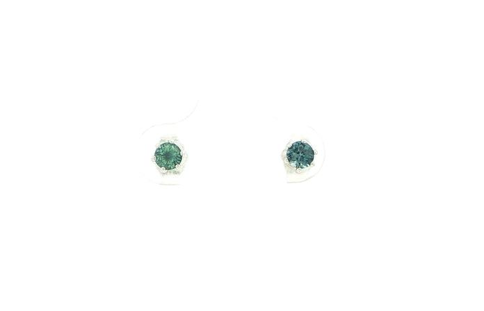 content/products/Blue Green Montana Sapphire Stud Earrings in 6-Prong Setting in Sterling Silver (0.45cts TWT)