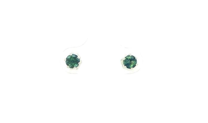 content/products/Blue-Green Montana Sapphire Stud Earrings in 6-Prong Settings in Sterling Silver (0.60cts TWT)