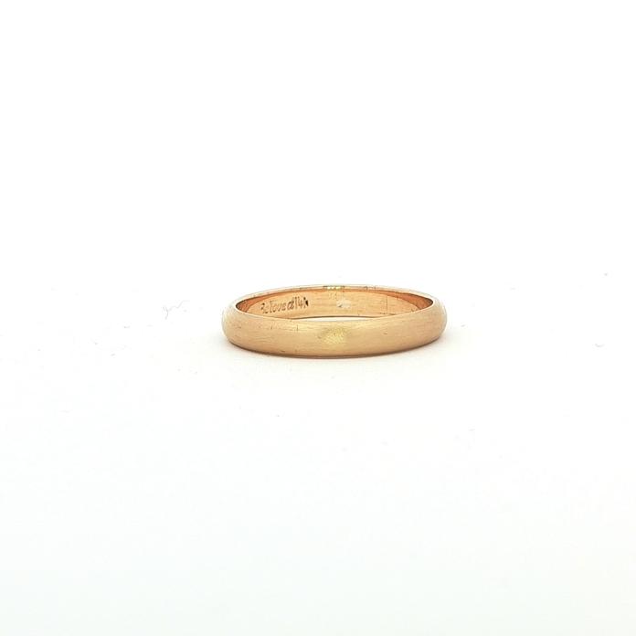 content/products/Estate Piece: Classic Band Ring with Satin Finish in Yellow Gold (3.4 mm)