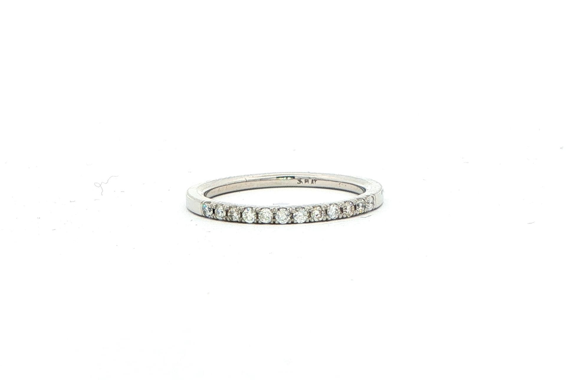 Estate Piece: 12-Stone Diamond Band in Platinum (0.15cts TWT)