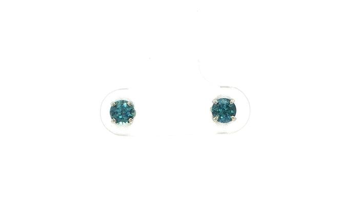 content/products/Greenish Blue Montana Sapphires Stud Earrings in 4-Prong Settings in White Gold (0.61cts TWT)