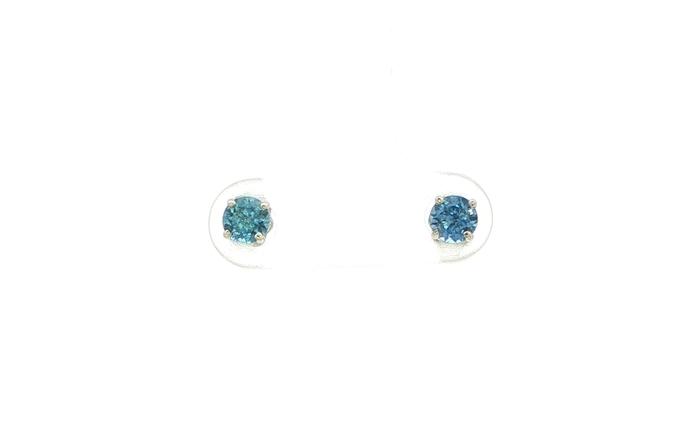 content/products/Blue Montana Sapphire Stud Earrings in 4-Prong Settings in White Gold (0.73cts TWT)