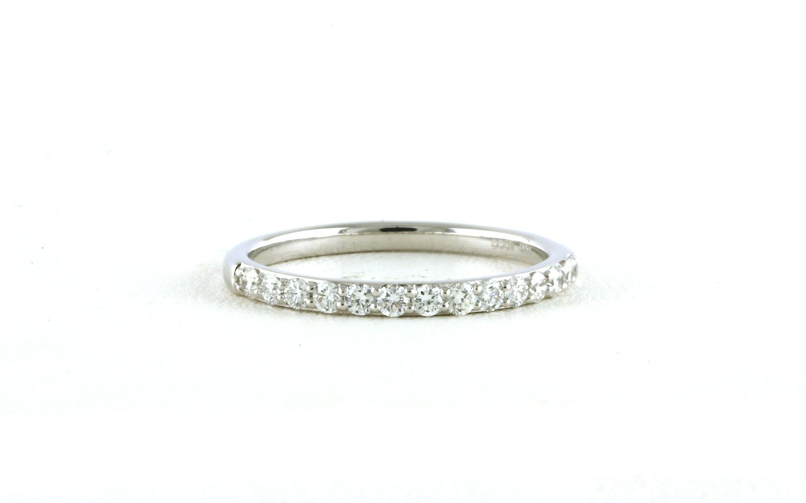 13-Stone Prong-Set Diamond Band in White Gold (0.33cts TWT)