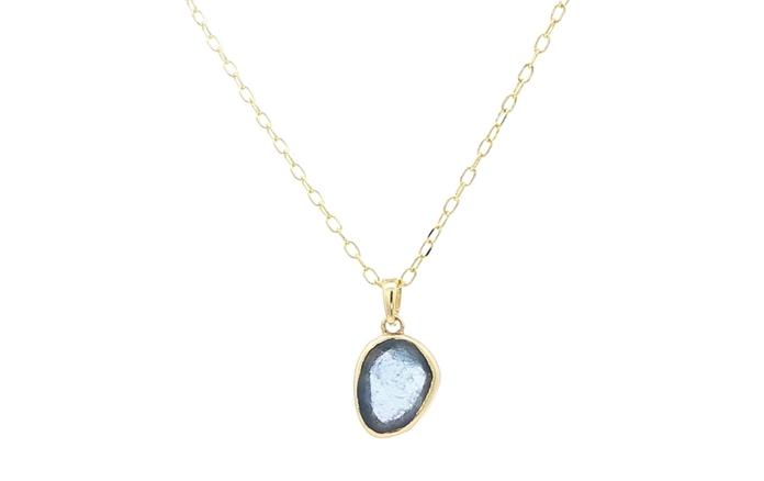 content/products/Bezel-set Raw Un-cut Montana Yogo Sapphire Necklace in Yellow Gold (0.76cts)