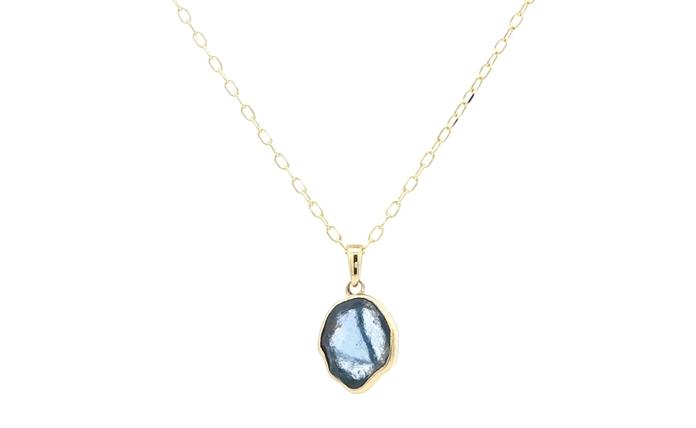 content/products/Bezel-set Raw Un-cut Montana Yogo Sapphire Necklace in Yellow Gold (0.86cts)