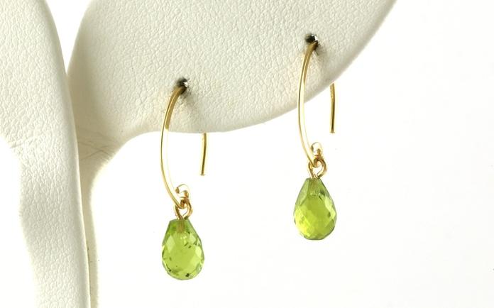 content/products/Peridot French Wire Dangle Earrings in Yellow Gold