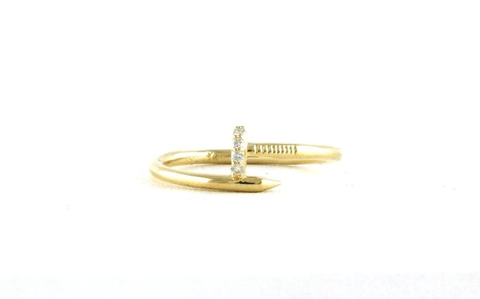 content/products/Diamond Nail Fashion Ring in Yellow Gold (0.04cts TWT)
