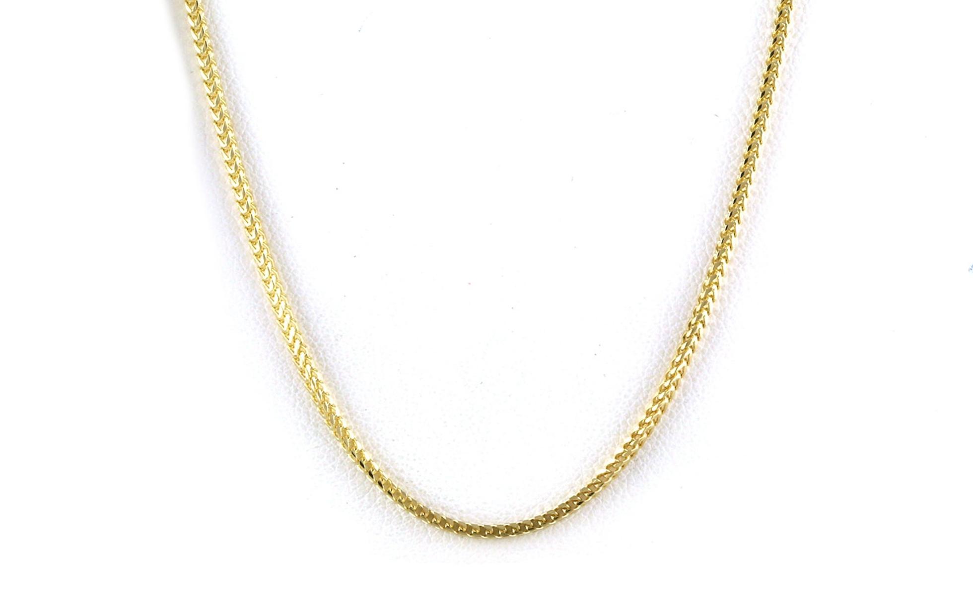 Estate Piece: 1.35mm Square Spiga Chain in Yellow Gold