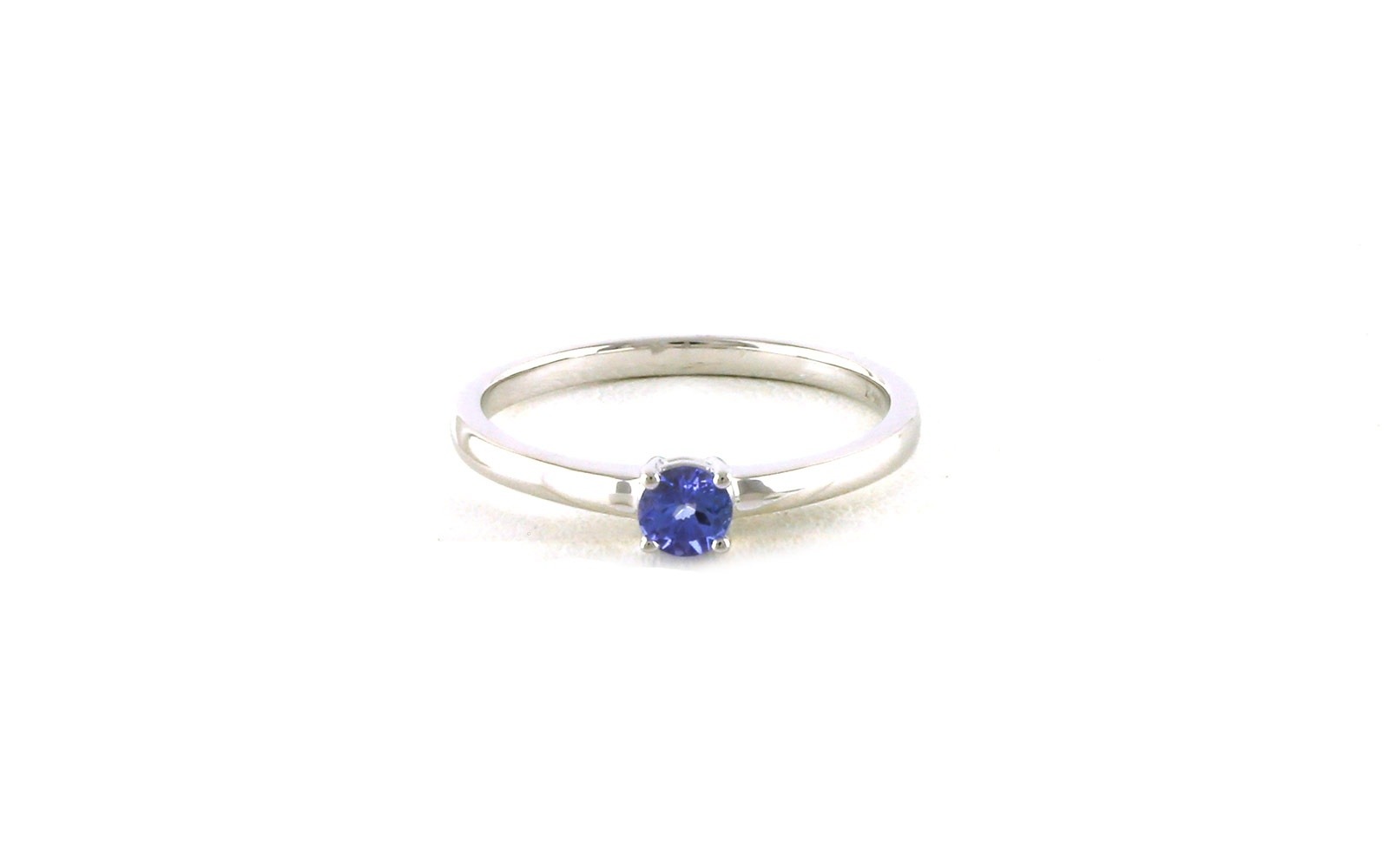 Tanzanite Solitaire Ring in White Gold (0.25ct)
