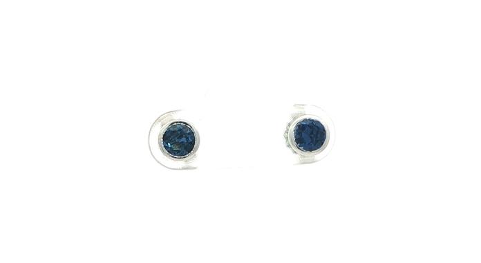 content/products/Montana Yogo Sapphire Stud Earrings in Bezel Settings in White Gold (0.81cts TWT)