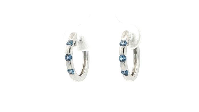 content/products/3-Stone Bar-set Montana Yogo Sapphire Hoop Earrings in White Gold (0.34cts TWT)