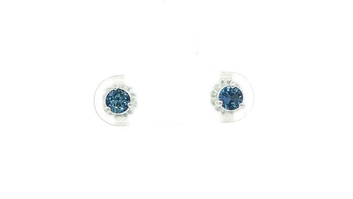 content/products/Montana Yogo Sapphire Stud Earrings in 3-Prong Martini Settings in White Gold (0.43cts TWT)