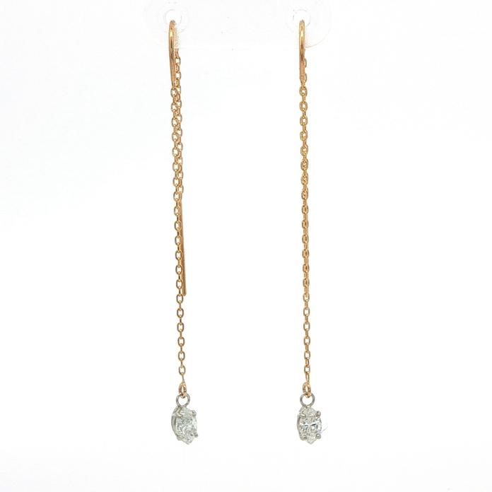 content/products/Marquise-cut Diamond Threader Dangle Earrings in Yellow Gold (0.42cts TWT)