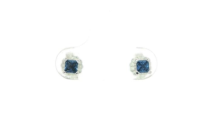 content/products/Square Cut Montana Yogo Sapphire Stud Earrings in White Gold (0.32cts TWT)