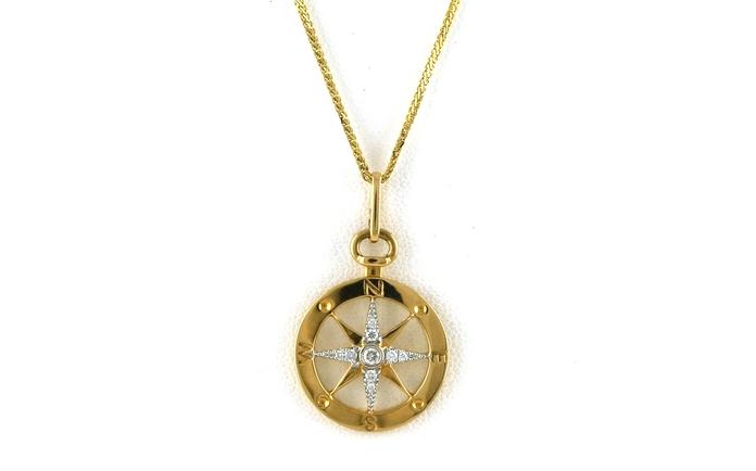 content/products/Diamond Pave Compass Necklace in Yellow Gold (0.09cts TWT)