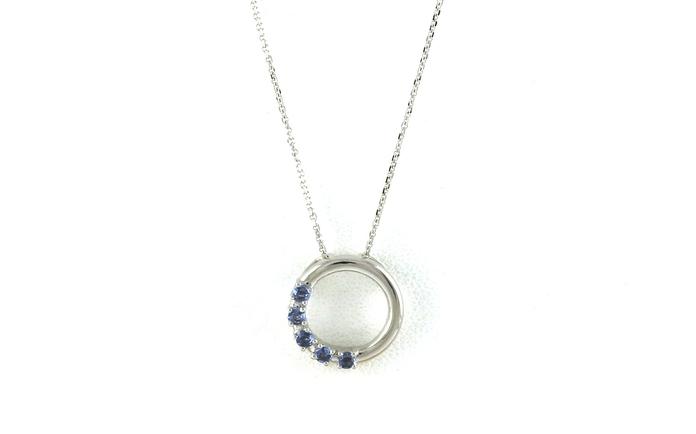 content/products/5-Stone Montana Yogo Sapphire Circle Slide Necklace in White Gold (0.20cts TWT)