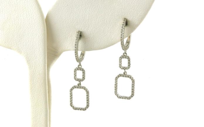 content/products/Hexagon Double Diamond Pave Hoop Earrings in White Gold (0.31cts TWT)