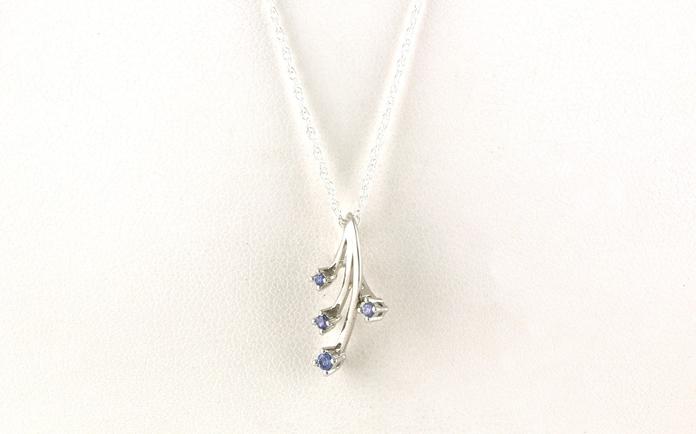content/products/4-Stone Crossover Montna Yogo Sapphire Necklace in Sterling Silver (0.13cts TWT)