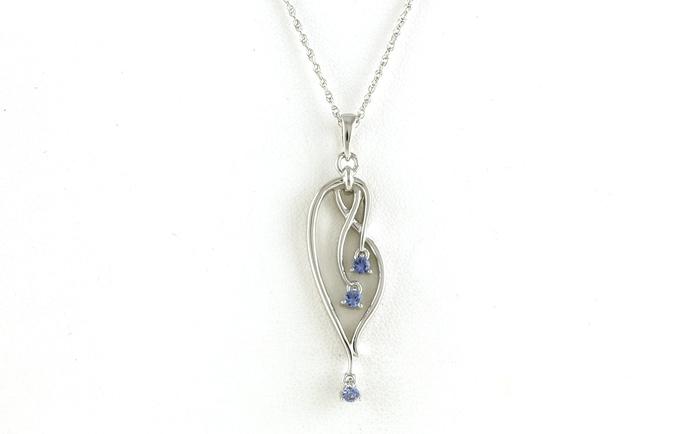 content/products/Swirl Montana Yogo Sapphire Dangle Necklace in Sterling Silver (0.19cts TWT)