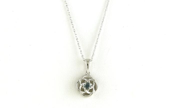 content/products/Celtic Knot Montana Sapphire Necklace in Sterling Silver (0.13ct)