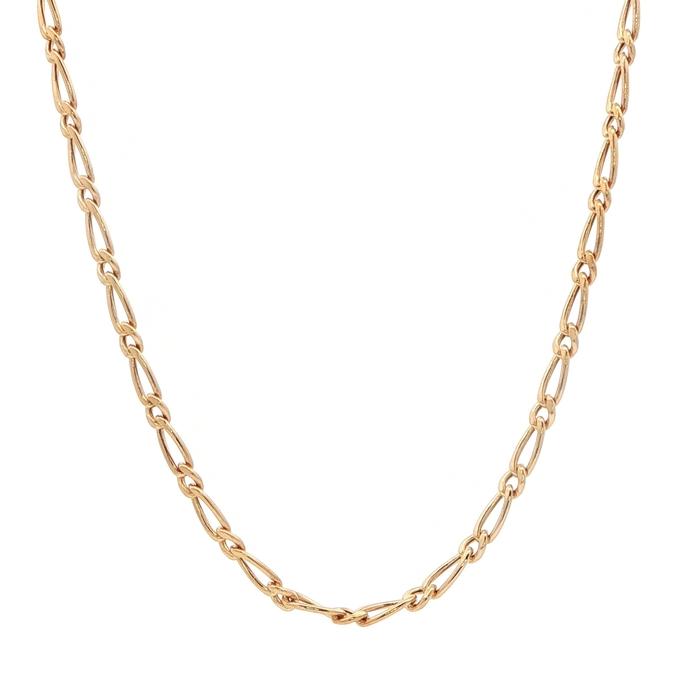 content/products/Estate Piece: Oval Curb Link Chain Necklace in Yellow Gold