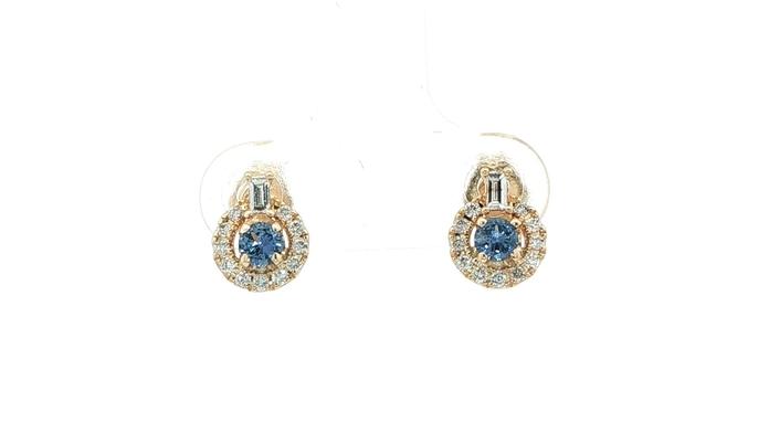 content/products/Halo-style Montana Yogo Sapphire and Diamond Stud Earrings in Yellow Gold (0.46cts TWT)
