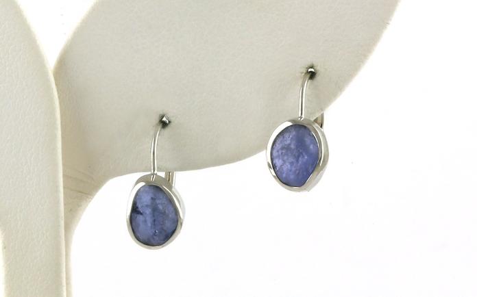content/products/Bezel-set Raw Un-cut Montana Yogo Sapphire Flat Dangle Earrings in White Gold (2.37cts TWT)