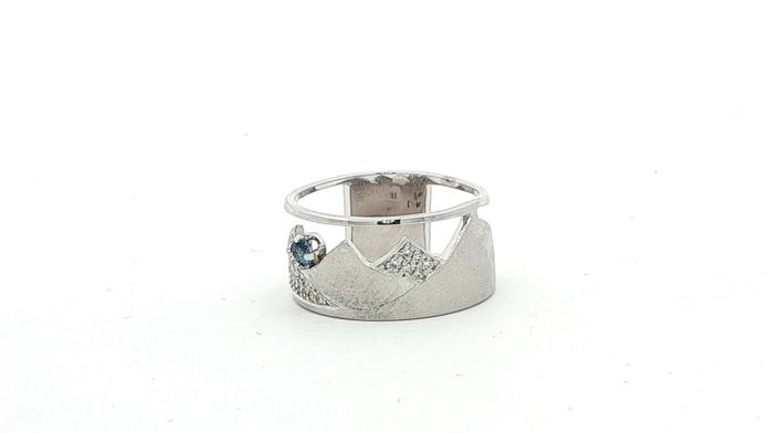 content/products/Wide Mountainscape Montana Yogo Sapphire and Pave Diamond Ring in White Gold (0.28cts TWT)