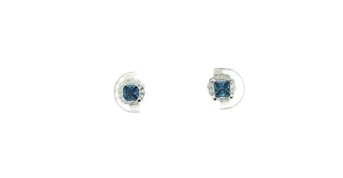 content/products/Princess-cut Montana Yogo Sapphire Stud Earrings in White Gold (0.32cts TWT)