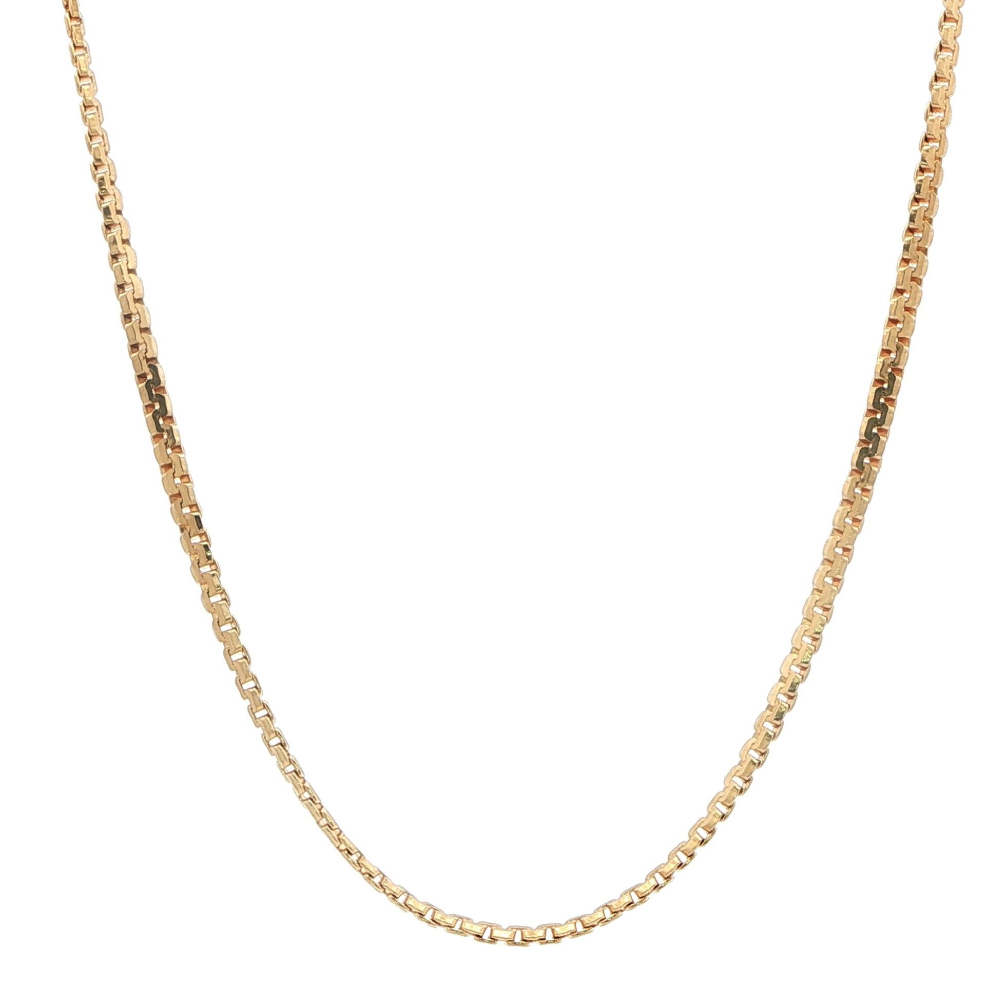 Estate Piece: Serpentine Chain Necklace in Yellow Gold