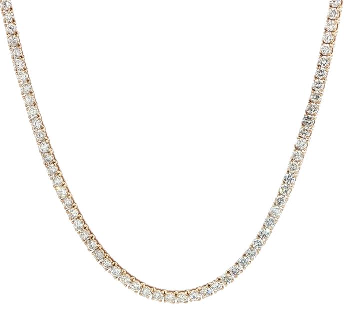 content/products/Diamond Riviera Necklace with 4-Prong Setting in Yellow Gold (10.01cts TWT)