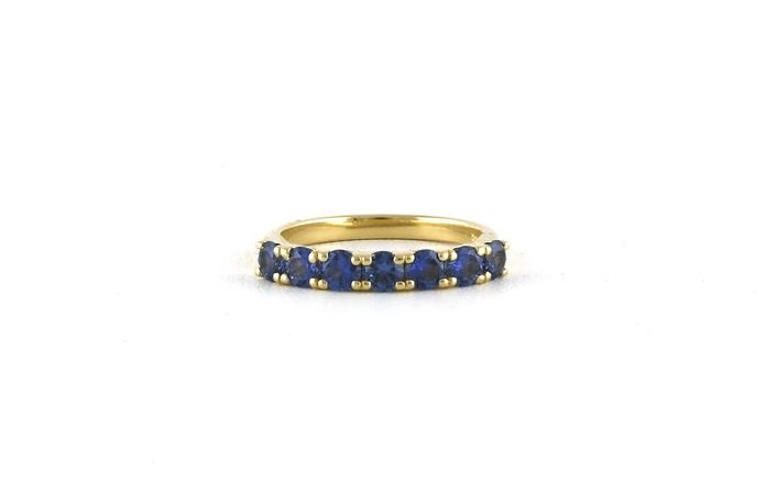 content/products/Estate Piece: 7-Stone Montana Yogo Sapphire Ring in Yellow Gold (1.30cts TWT)