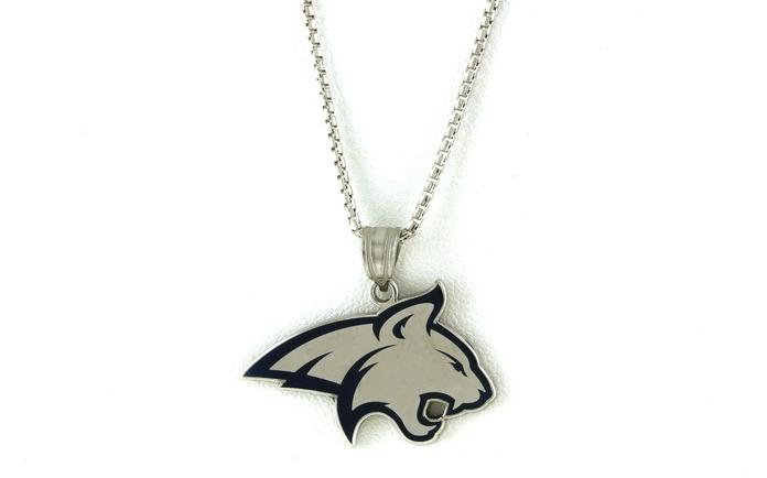 content/products/Official Montana State University Bobcat Dangle Earrings in Sterling Silver