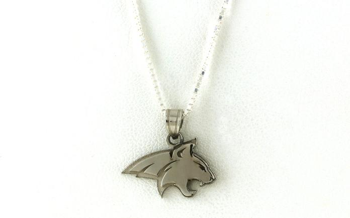 content/products/Official Montana State University Bobcat Necklace in Sterling Silver