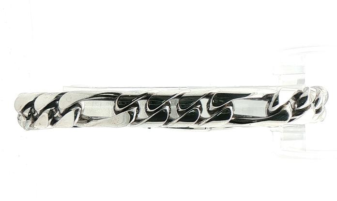 content/products/Estate Piece: Men's Figaro Chain Bracelet in Sterling Silver