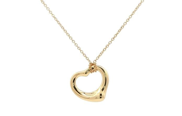 content/products/Estate Piece: Tiffany & Co. Elsa Peretti Heart Necklace in Yellow Gold