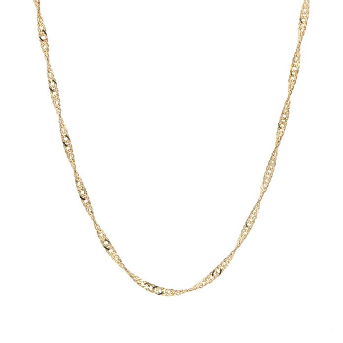 content/products/Estate Piece: Singapore-style Twisted Chain Necklace Yellow Gold
