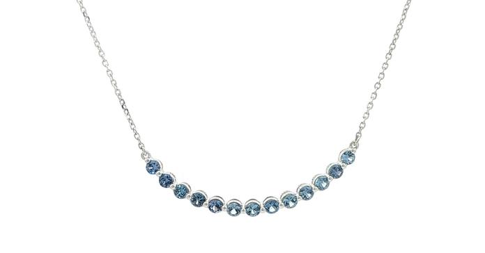 content/products/13-Stone Montana Yogo Sapphire Smile Necklace in White Gold (0.50cts TWT)