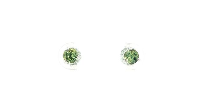 content/products/Green Montana Sapphire Stud Earrings in 3-Prong Martini Settings in White Gold (0.76cts TWT)