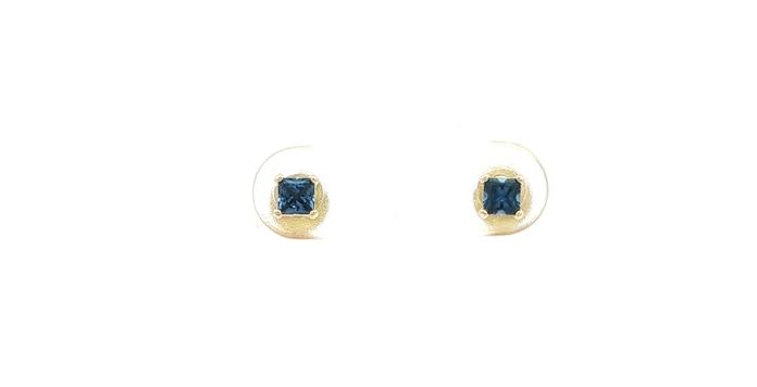 content/products/Princess-cut Montana Yogo Sapphire Stud Earrings in Yellow Gold (0.32cts TWT)