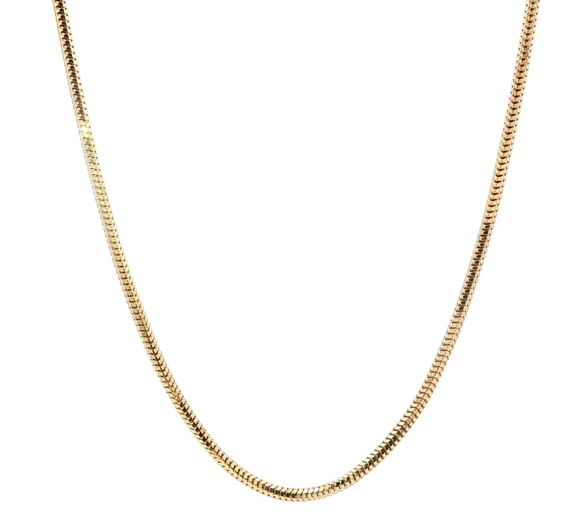 Estate Piece: Snake Chain Necklace in Yellow Gold